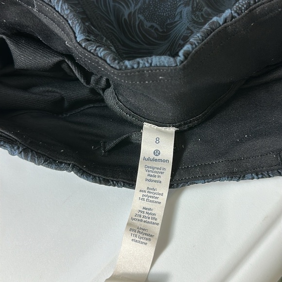 Lululemon Miles‎ Ahead Short 2.5" Nouveau Mach Blue Black 8 - Picture 8 of 9